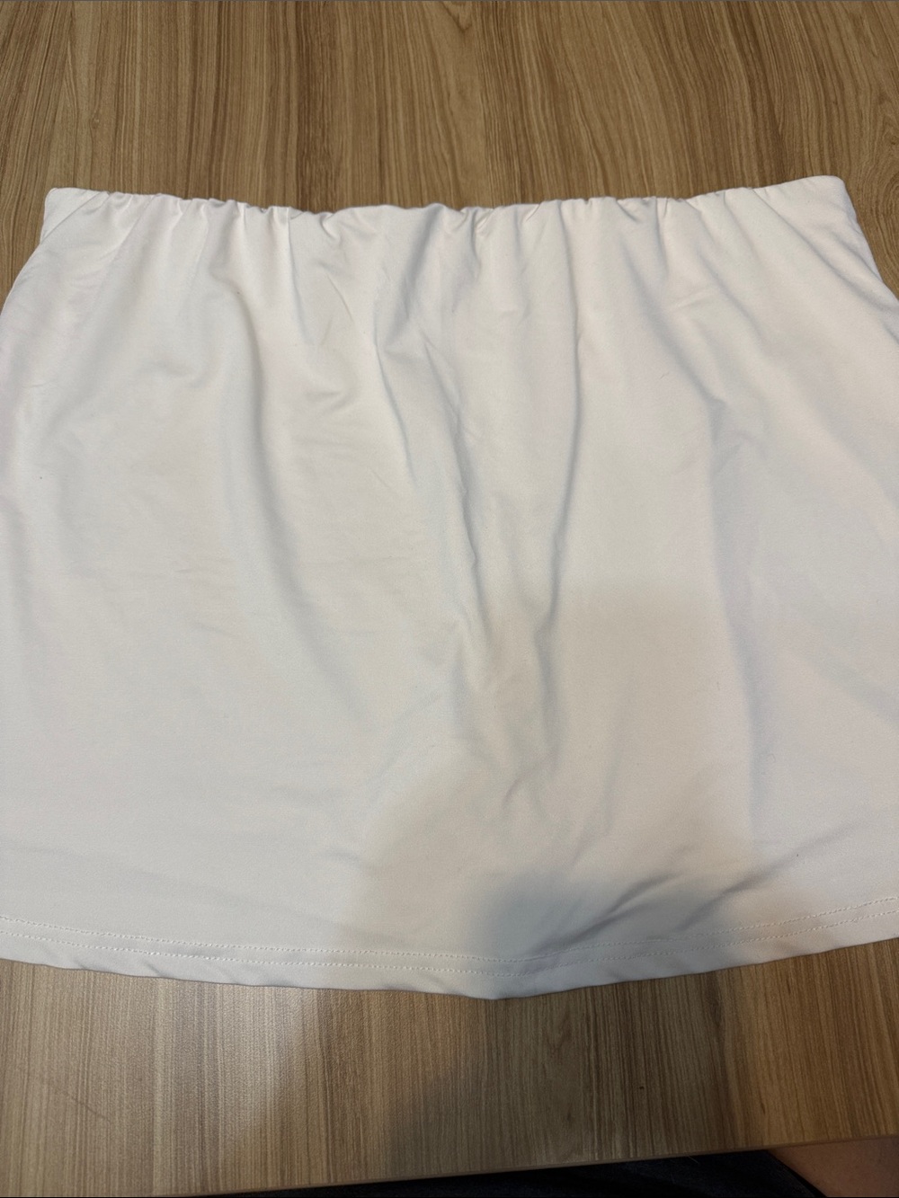 SHEIN White Mini Skirt with Elastic Waist